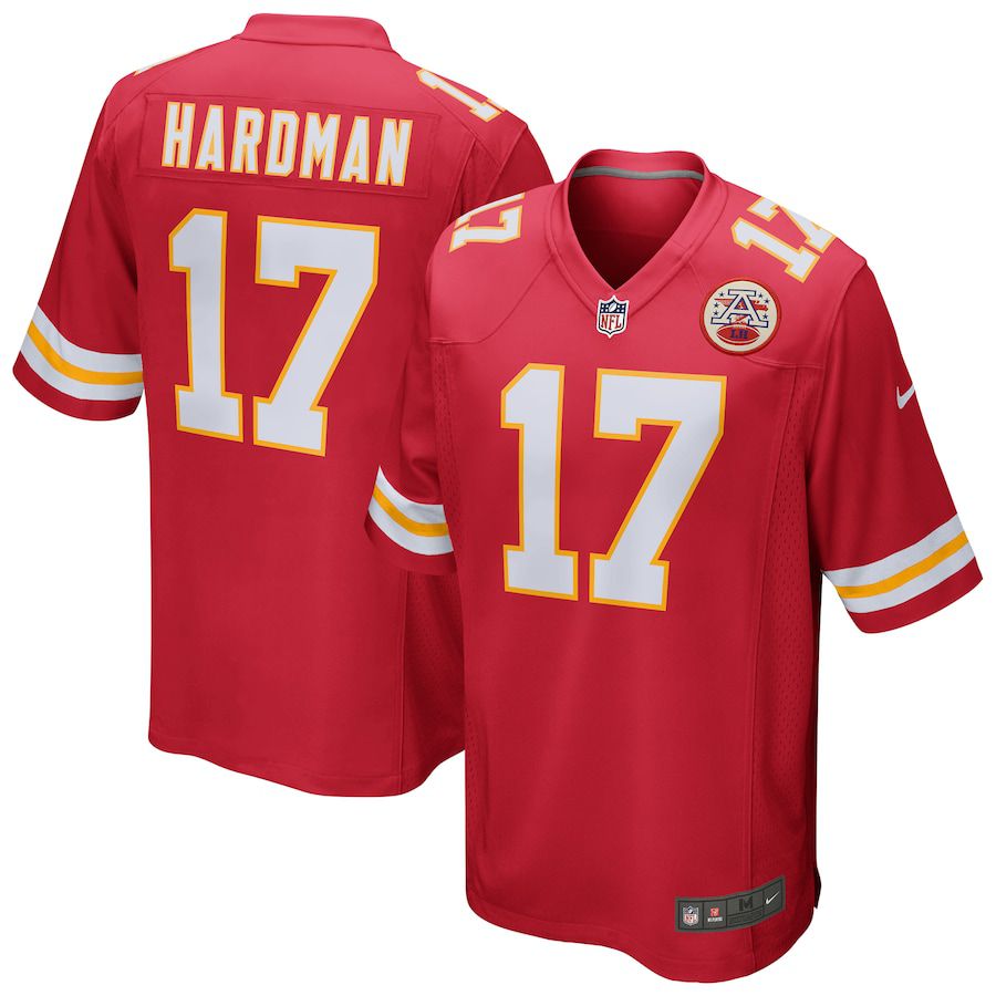 Men Kansas City Chiefs #17 Mecole Hardman Nike Red Game NFL Jersey